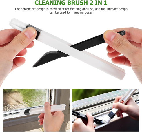 Mobestech 20 Pcs Brush Window Track Cleaner Kit - Window Cleaner, Blinds Washing Tools, Keyboard Cleaner, Sunroof