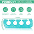 Iconikal 8-Pack Pedicure Gel Toe Separator - Soft Reusable Bunion Relief Spa Day Foot Care Supply