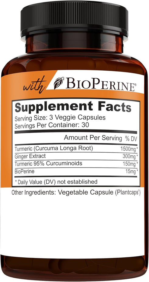 NEW AGE Turmeric Curcumin Capsules, Non-GMO, Gluten Free, 180 Count (Pack of 2)