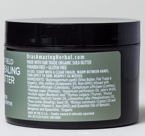 Ora's Amazing Herbal Ultra Healing Body Butter, Intensive Moisturizer for Dry Skin, 2 oz, Spearmint & Bergamot