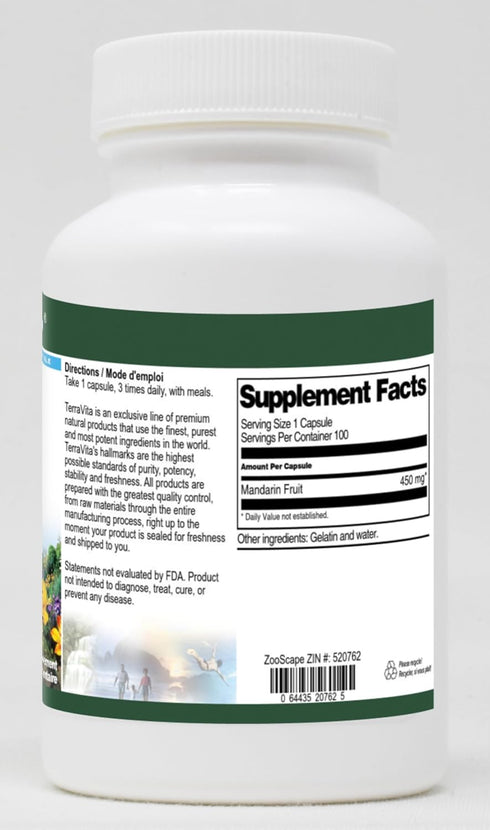 Terravita 450 (100 520762) Mandarin Fruit - mg Capsules, ZIN: