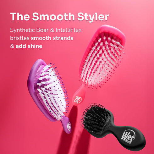 Wet Brush Shine Enhancer Hair Brush, Purple, Ultra-soft IntelliFlex Bristles for All Hair Types