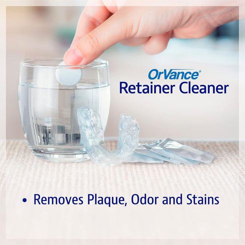 Retainer Cleaner Tablets, 28 Count, Removes Odors, Stains, Plaque for Dental Appliances