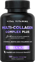 Vital Vitamins Multi Collagen Plus - Biotin, Hyaluronic Acid, Vitamin C for Hair Growth Support - 150 Pills