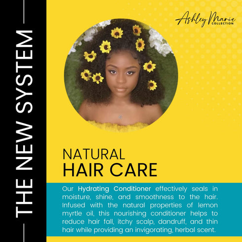 The Hair Diagram - Ashley Marie Hydrating Conditioner, Natural Nourishing Ingredients, Lemon Myrtle Scent, 12oz