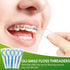 Floss Threaders, Orthodontic Ultraclean Access Tool for Braces, Bridges, and Implants, 250 Count for Oral Health