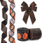 Hying 2 Rolls Halloween Ribbon for Wreaths, Black Orange Pumpkin Ribbons for Gift Wrapping and Party Decoration