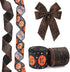 Hying 2 Rolls Halloween Ribbon for Wreaths, Black Orange Pumpkin Ribbons for Gift Wrapping and Party Decoration