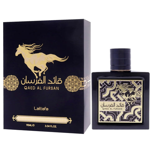 Lattafa Qaed Al Fursan for Men - Eau de Parfum Spray, 3.04 Ounce