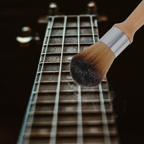 Vaguelly 2pcs Model Dusting Brush, Wooden Handle Cleaner for Figures, Statues & Musical Instruments