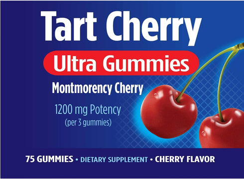 Nature's Way Tart Cherry Ultra Gummies, Antioxidant Support from Anthocyanins*, 75 Count