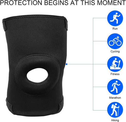 Nvorliy Plus Size Knee Compression Sleeve, Knee Brace for Large Legs, Medical Support for Pain Relief, Fit Men and