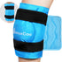 XXL Knee Ice Pack Wrap, Gel Ice Pack for Knee Injuries, Reusable Large Cold Pack for Pain Relief