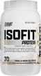 Nutrex Research IsoFit Vanilla Whey Isolate Protein Powder, 30 Servings, Muscle Recovery