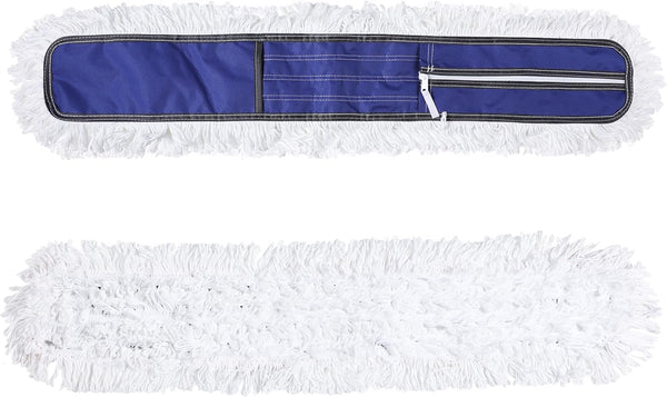 Microfiber Mop Pads, 2 Pieces Just Fit CLEANHOME 36" Industrial Dust Mop, Blue