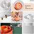DASITON Large Capacity Makeup Brush Holder, 360 Rotating Organizer, 5 Slot Cup for Vanity Decor and Bathroom