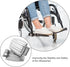 GLEAVI Wheelchair Foot Pedal Replacement Pair Thickened Metal Non-Slip Footrest Accessory Universal for Elderly