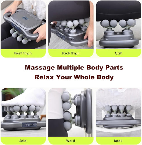 nektron 16-Head 9 9 Settings Massage Gun for Muscle Massage, Featuring Modes & Speed for Neck, Shoulders, Buttocks