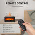 Simulated Flame Essential Oil Diffuser with Humidifier Function Black Aromatherapy Air Diffuser for Home and Office