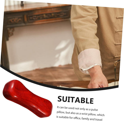 Wooden Wrist Pulse Pillow Comfortable Multi-Function Pulse Cushion for Nursing and Hospital Use Therapeutic Hand
