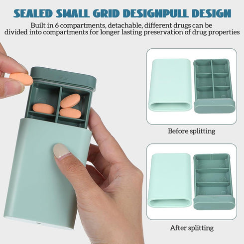 Portable Small Pill Organizer - Travel-Friendly Medicine Case in Durable ABS