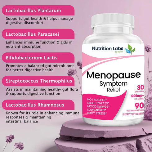 NUTRITION LABS BE BETTER 90 Menopause Symptom Relief and Support Supplement for Women, MAKTrek Technology Clinically