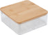 Simplify 3 Compartment Organizer with Bamboo Lid, Perfect for Jewelry, Cosmetics, Accessories, and Keepsake Storage
