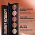 Highlighter Powder Palette, Makeup Palette for Facial Bronzers Illuminator, Waterproof Long Lasting (5 Color, 1 Count)
