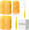 360° Duster Refills Kit for Swiffer Duster, 25 Pack & 1 Handle, Multi-Surface Dusters with 4X Microfibers