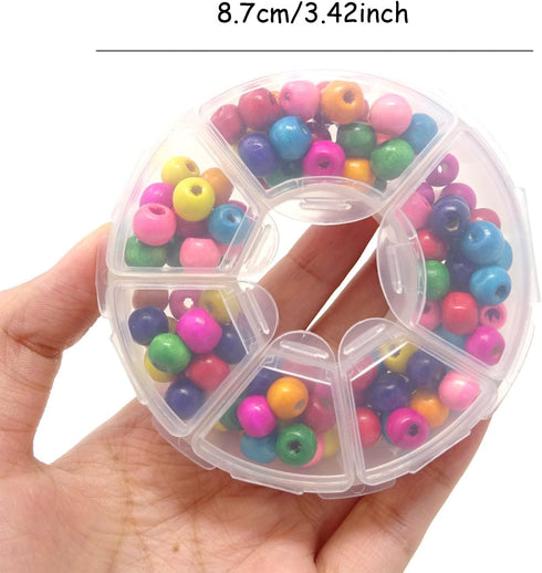 Honbay Set 2PCS Clear Round Plastic Storage Box by