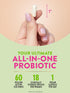Raw Flora Probiotics for Women | 60 Billion CFU | 33 Vegan Capsules | with Cranberry & D-Mannose | Vegan & Gluten Free