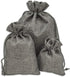 12-Pack Natural Burlap Gift Bags 5.5x7.75 with Drawstring (Cool Grey, Medium) for Party Favors, DIY Craft