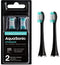AquaSonic Standard Replacement Brush Heads, Compatible with Many AquaSonic Toothbrush Handles, 2 Pack Black