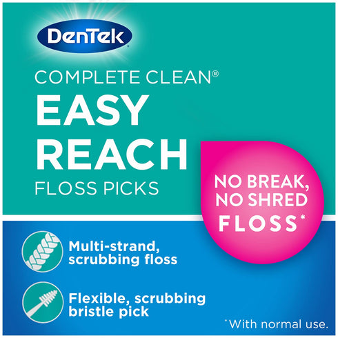 DenTek Comfort Clean Sensitive Gums Floss Picks - 75 Count (Pack of 6)