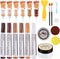 SEISSO Wood Furniture Repair Kit for Hardwood Floors, Touch Up Markers, Wood Fillers, Putty for Holes, Scratches, Cracks