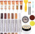 SEISSO Wood Furniture Repair Kit for Hardwood Floors, Touch Up Markers, Wood Fillers, Putty for Holes, Scratches, Cracks