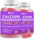 Sugar Free Calcium Gummies 600mg with Vitamin D3 K2 - Potassium, Calcium Magnesium Zinc - Vegan