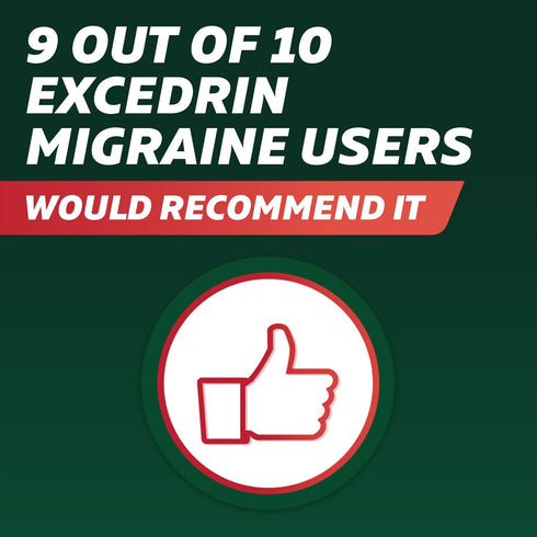 Excedrin Migraine Relief Caplets for Symptoms, 200 Count - Acetaminophen 250mg, Aspirin 250mg, Caffeine 65mg