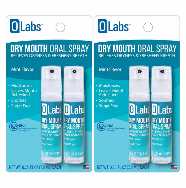 Olabs Dry Mouth Spray - Sugar Free, Alcohol Free, Mint Breath Spray with