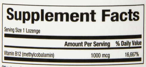 Bioclinic Naturals B12 Methylcobalamin 1000 mcg - 60 Lozenges