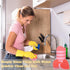 Heart Shaped Non-Scratch Scrub Sponge, Dual-Sided Kitchen Sponge and Scrubber, 20 Pcs for Household Cleaning.