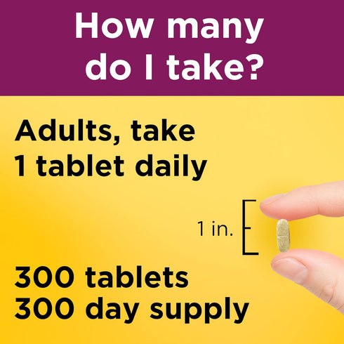 Nature Made Women's Multivitamin Tablets, 300 Count, Daily Nutritional Support