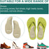 Welnove Arch Support Inserts for Plantar Fasciitis - Self Adhesive Gel Arch Supports for Flat Feet and Foot Pain Relief