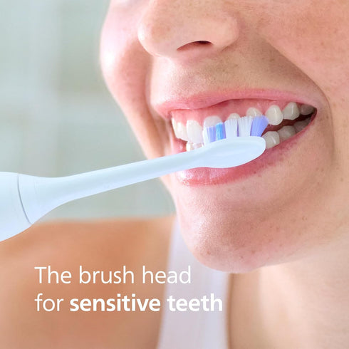 S2 2 Pack, HX6052/77 Philips Sonicare Sensitive - Genuine Replacement Electric Toothbrush Heads, White