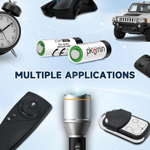 PKUNIN 23A 12 10 Pack Volt Battery Alkaline Ceiling Fan Remotes Batteries, Garage Door Openers Battery