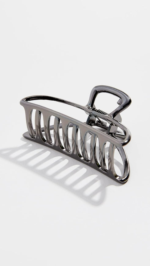 Kitsch Metal Hair Clips for Women, Durable & Elegant Claw Clips, Hematite, 1 Piece