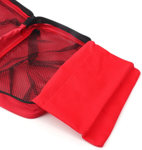 First Aid Bag, Empty Medical Storage Kit Red Trauma Bag for Emergency First Aid Kits, Car Workshop Cycling Outdoors