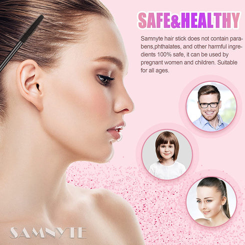 Samnyte Flyaways Hair Stick, Hair Finishing Stick (4 Pack) for Gloss Enhancement, Hair Mascara & Tamer Stick