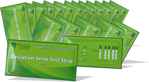Clinical Guard Ovulation Test Strips Pack of 100 - Accurate Measurement Within