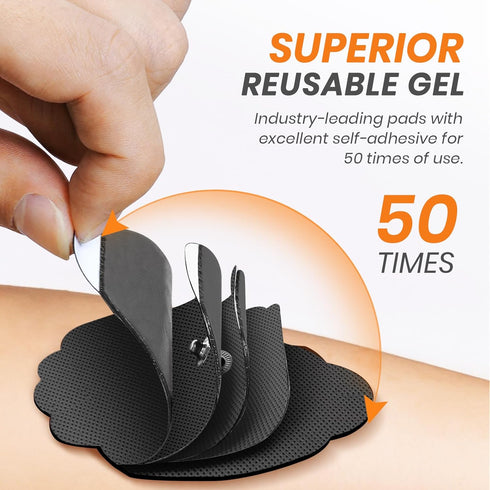 3-in-1 TENS Unit Muscle Stimulator with 30 Modes, 40 Intensities for Back Pain Relief Therapy, Rechargeable EMS Unit
